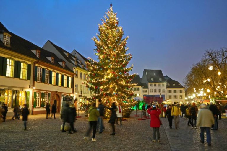 Marché de noël à Bâle, Suisse