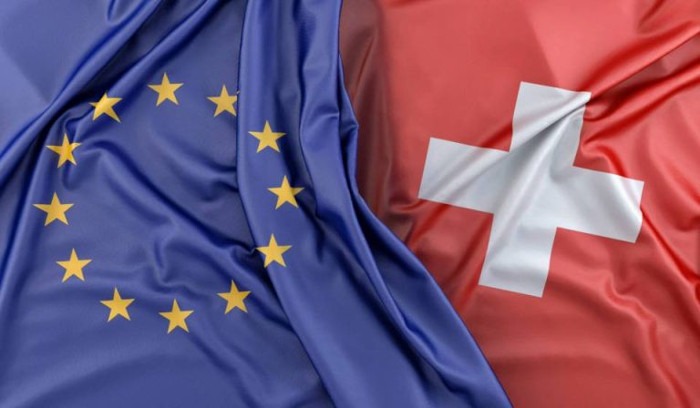 drapeau européen et suisse